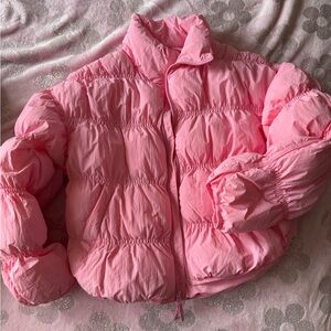 JoyLab Pink Puffer Jacket